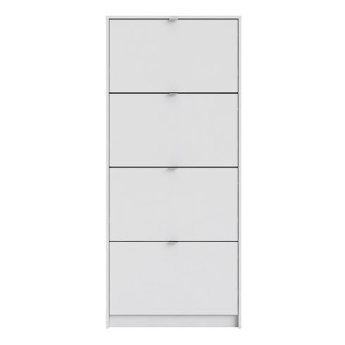 Shoes Shoe cabinet w. 4 tilting doors and 2 layers